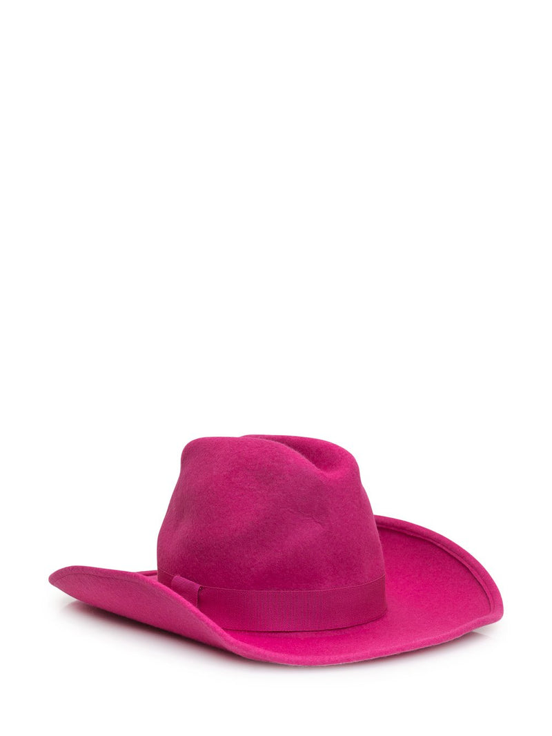 Cappello lana rosa