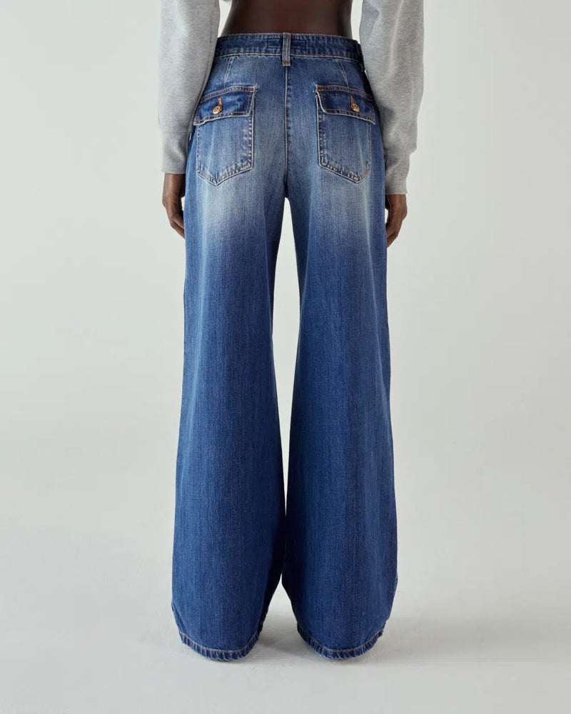 Flaire Fatigue jeans blu