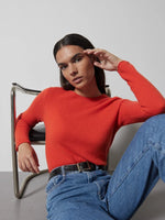 Becka cashmere jumper arancio