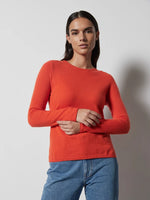 Becka cashmere jumper arancio