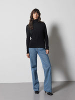 Laurene cashmere turtleneck jumper nero