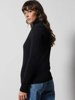 Laurene cashmere turtleneck jumper nero