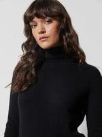 Laurene cashmere turtleneck jumper nero