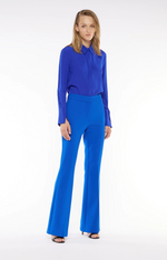 Pantalone flare blu