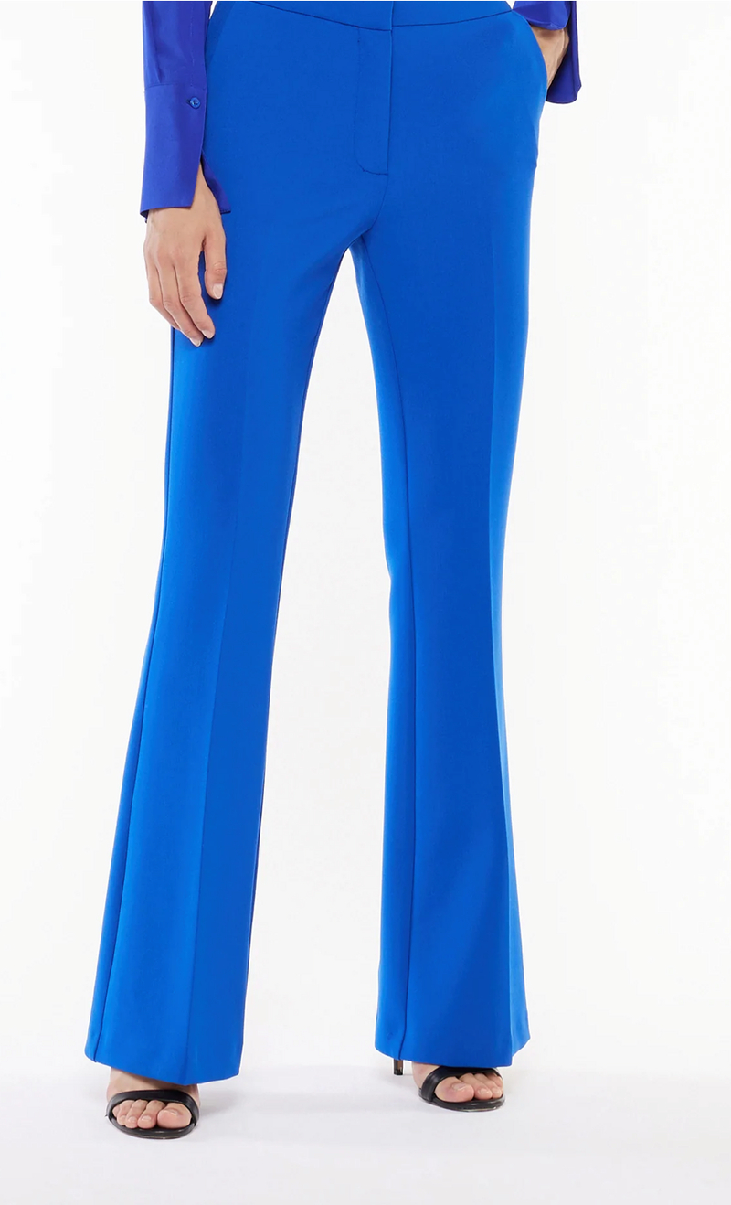 Pantalone flare blu