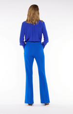 Pantalone flare blu